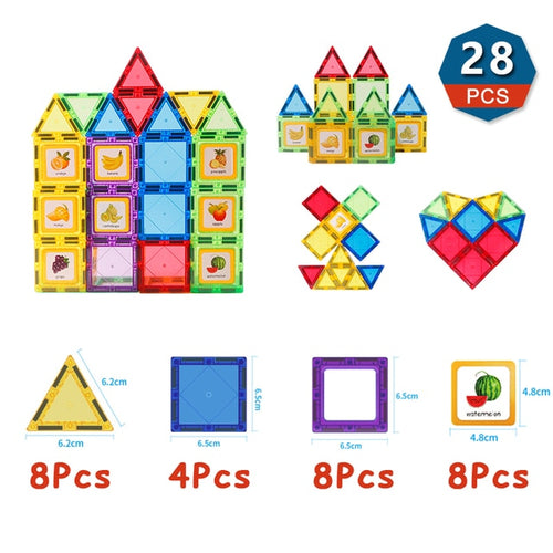 Load image into Gallery viewer, Magnetic Tiles Building Blocks, Magnet Toys for Kids
