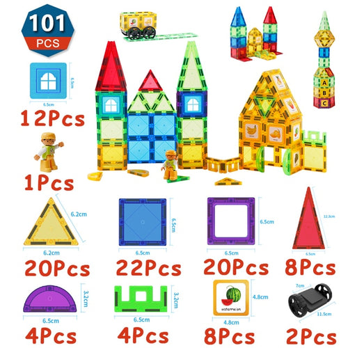 Load image into Gallery viewer, Magnetic Tiles Building Blocks, Magnet Toys for Kids
