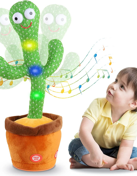 Dancing Cactus Mimicking Toy Repeats What You Say  🌵