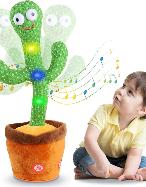 Load image into Gallery viewer, Dancing Cactus Mimicking Toy Repeats What You Say  🌵
