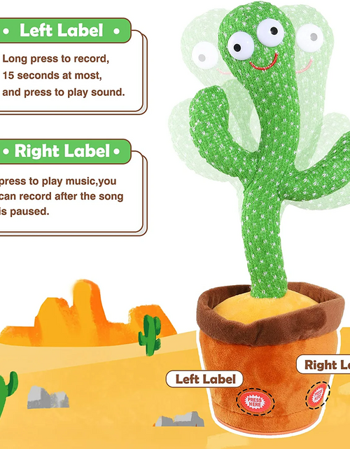 Load image into Gallery viewer, Dancing Cactus Mimicking Toy Repeats What You Say  🌵
