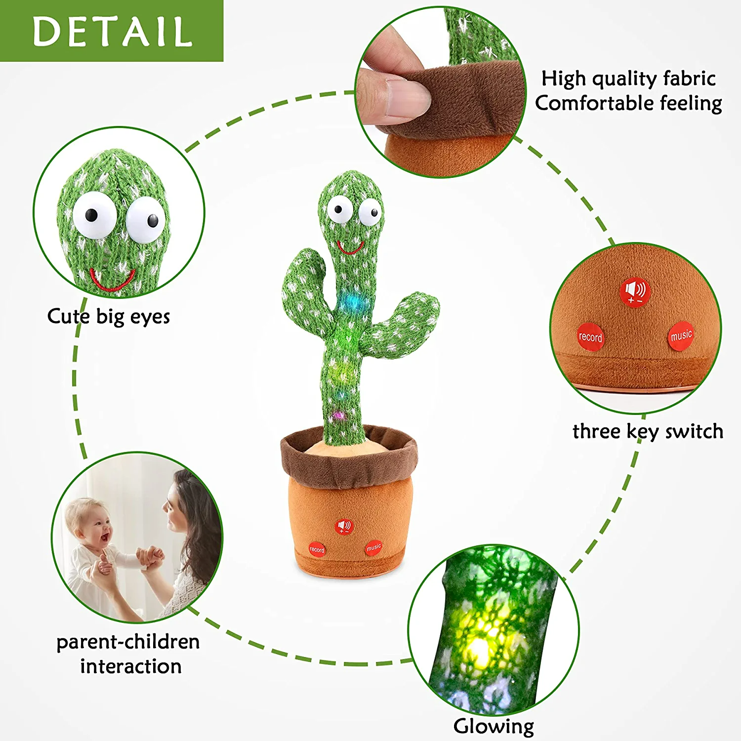 Dancing Cactus Mimicking Toy Repeats What You Say 🌵 – Pana Playhouse