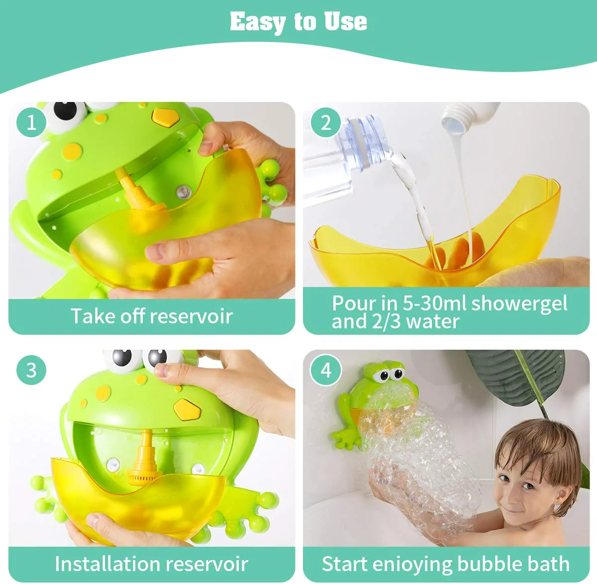 Baby Bath Bubble Maker Blower Toys