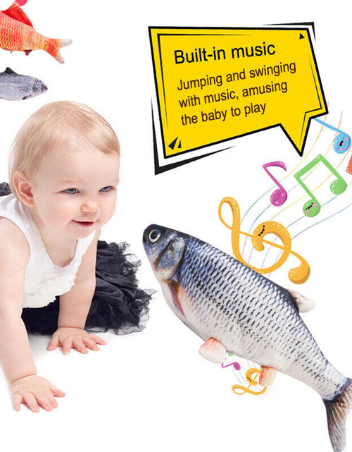 Load image into Gallery viewer, Realistic Fish baby Lullaby Moving Fish Toy
