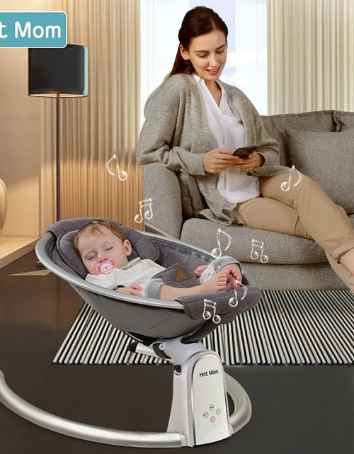 Load image into Gallery viewer, Electric Baby Swing with bluetooth Control Music Lullabies
