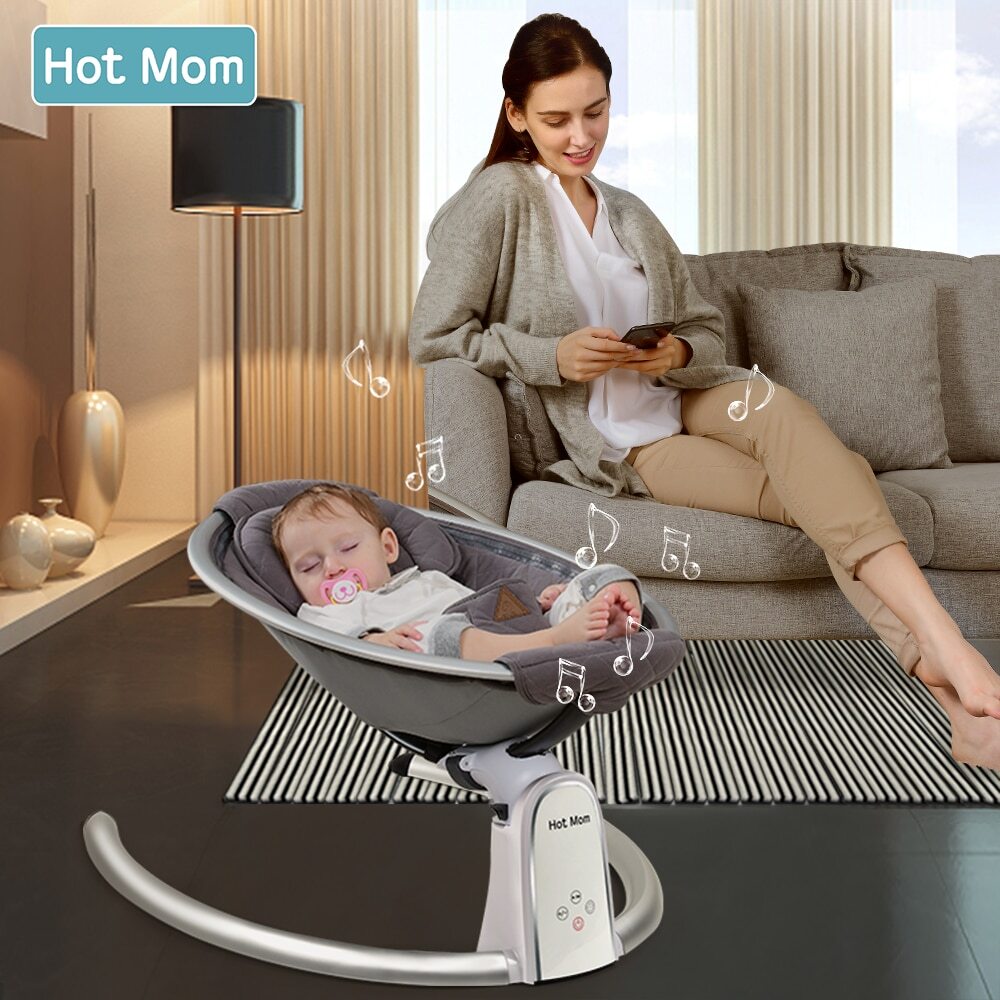 Electric Baby Swing with bluetooth Control Music Lullabies