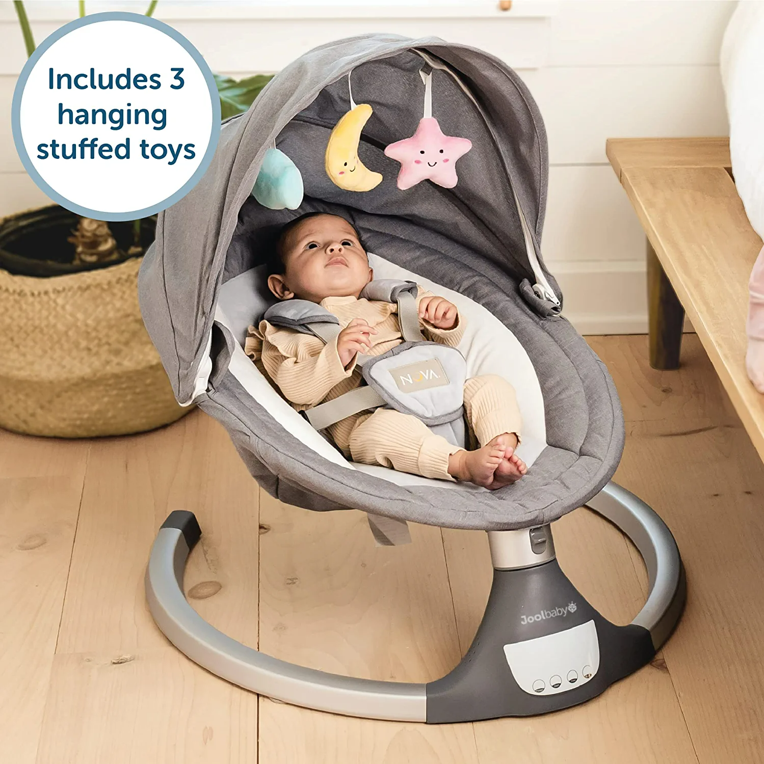 Electric Baby Swing with bluetooth Control Music Lullabies