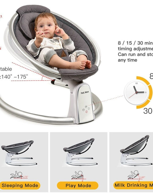 Load image into Gallery viewer, Electric Baby Swing with bluetooth Control Music Lullabies
