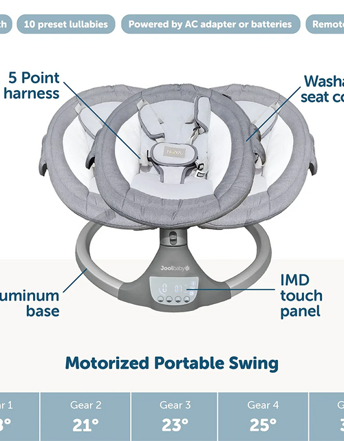 Load image into Gallery viewer, Electric Baby Swing with bluetooth Control Music Lullabies
