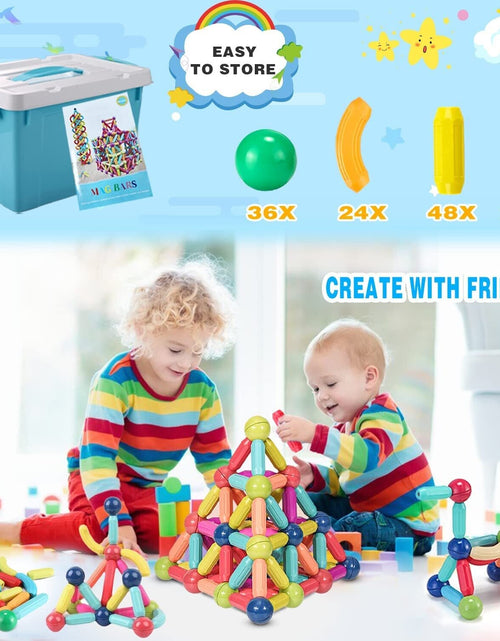 Load image into Gallery viewer, Magic Construction Set Magnetic Balls Stick Building Blocks
