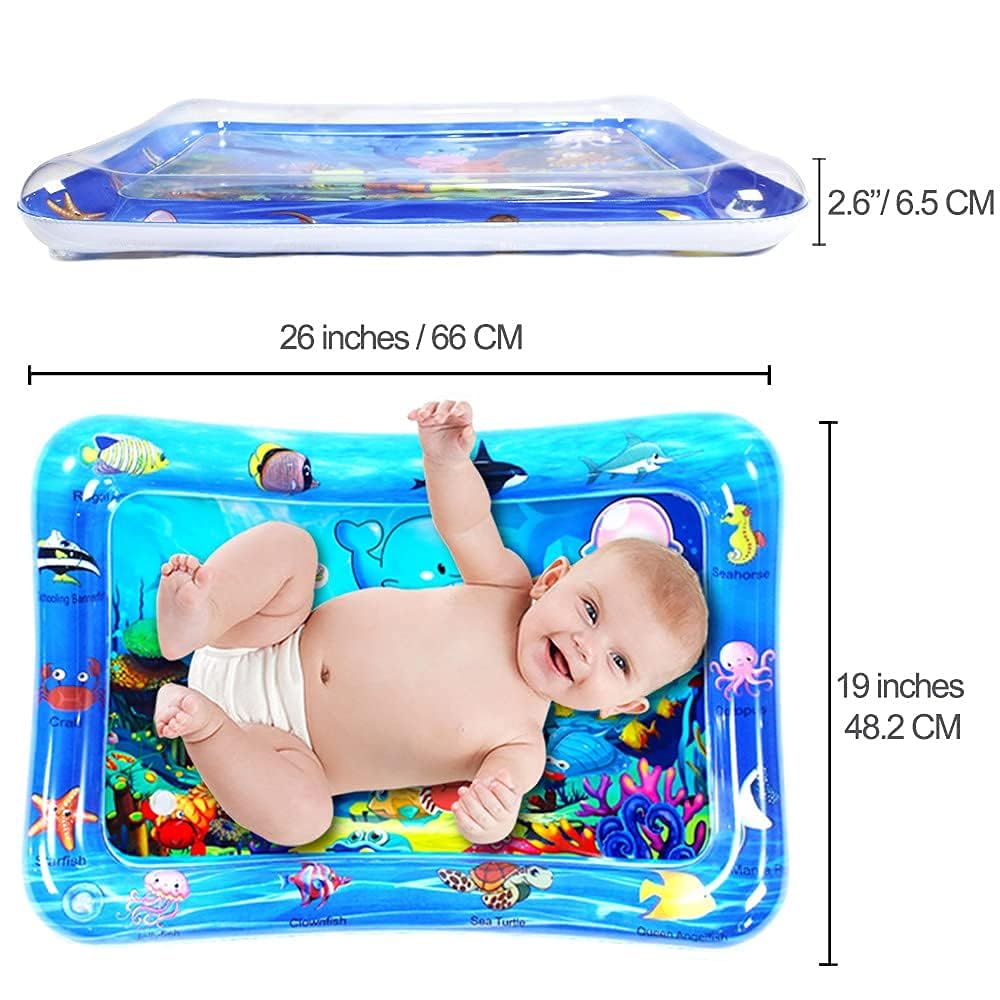 Water Play Mat for Babies Inflatable Tummy Time Water Play Mat