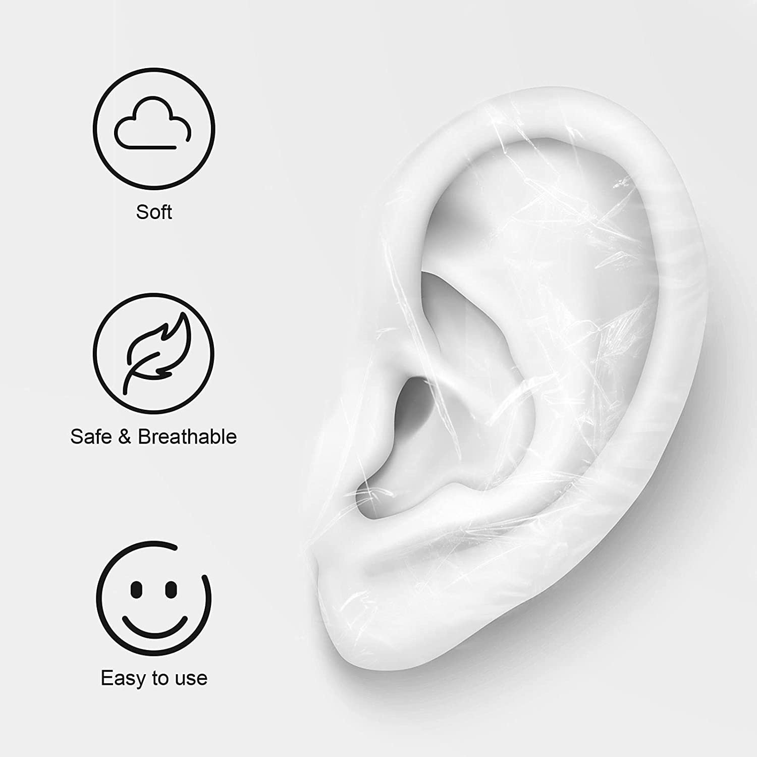 Baby Bath Shower Ear Water Covers for Newborn Kids