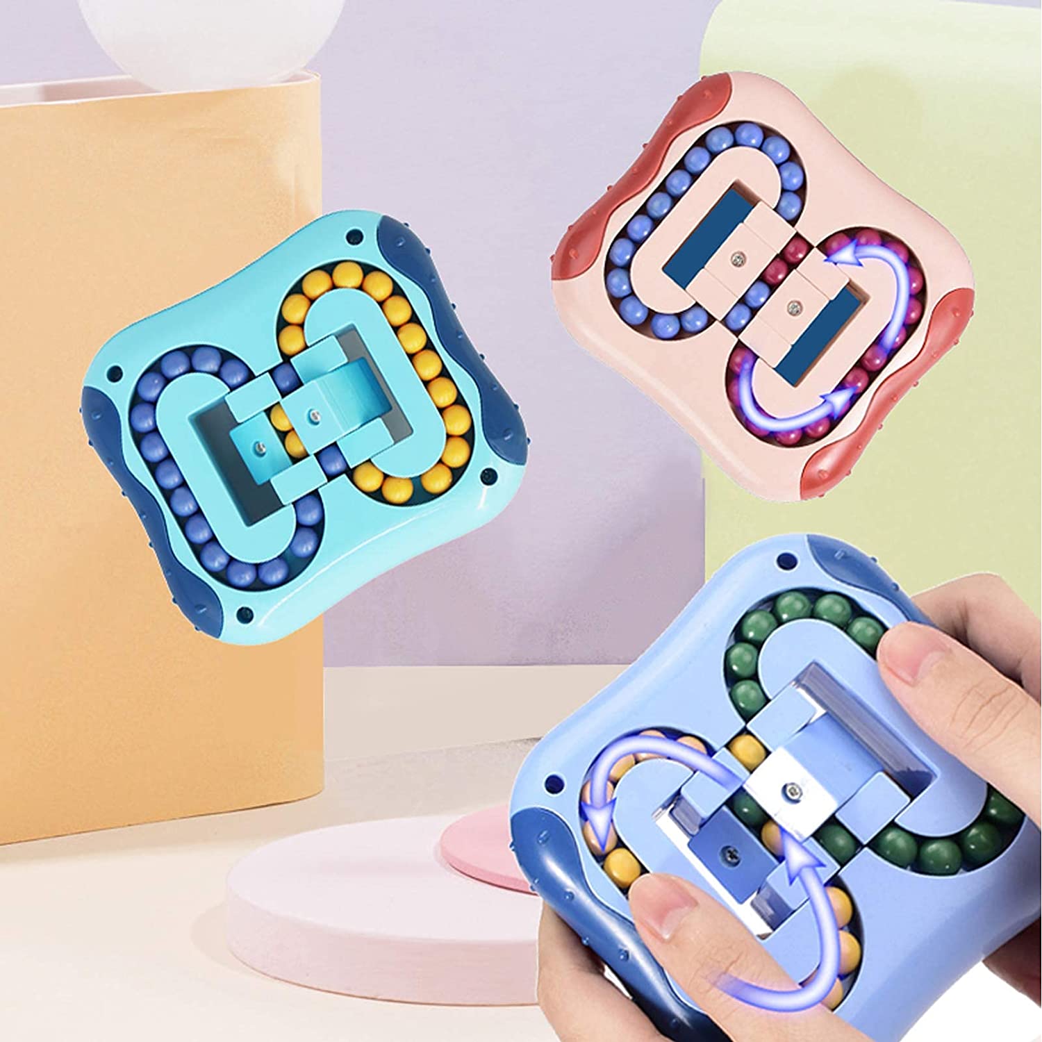 Ball rotating puzzle game magic beans toys