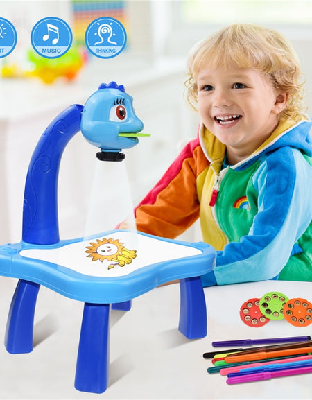 Led Projector Art Drawing Table For Kids
