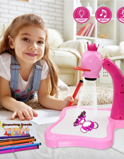 Load image into Gallery viewer, Led Projector Art Drawing Table For Kids
