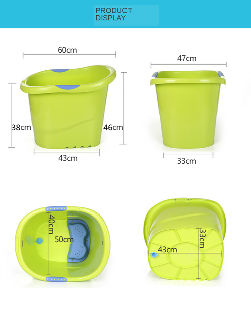 Load image into Gallery viewer, Children&#39;s Bath Bucket | Can Sit Thick Baby Bathtub
