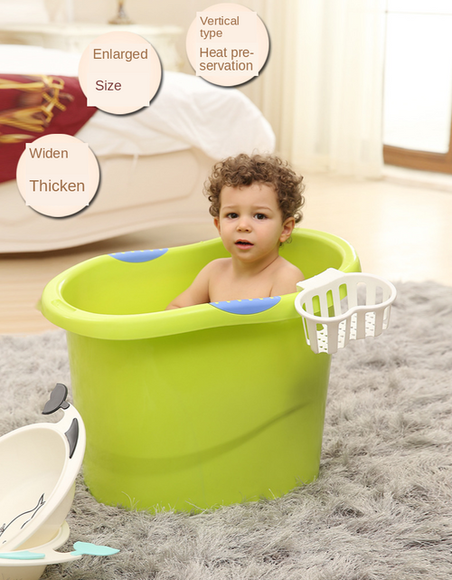 Load image into Gallery viewer, Children&#39;s Bath Bucket | Can Sit Thick Baby Bathtub
