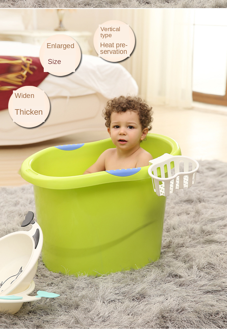 Children's Bath Bucket | Can Sit Thick Baby Bathtub