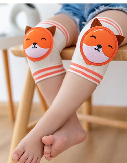 Load image into Gallery viewer, Padded Animal Face Baby Knee Pad Kids Safety Crawling Elbow Cushion
