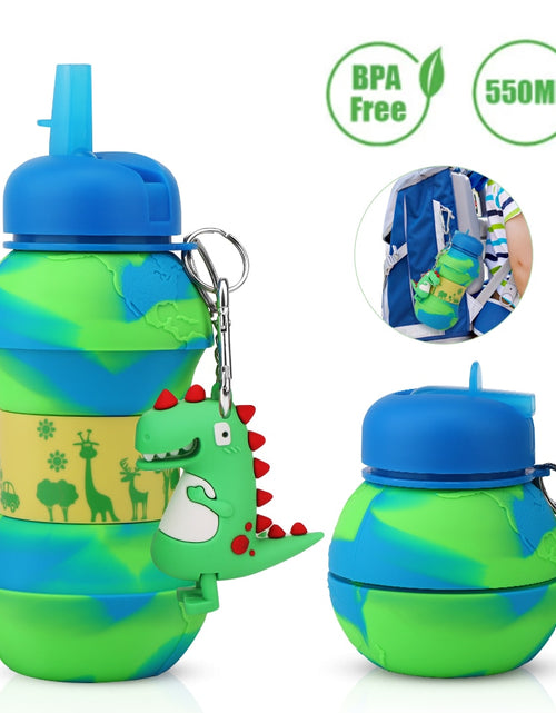 Load image into Gallery viewer, Cute And Collapsible Silicone Water Bottle For Kids – BPA Free!
