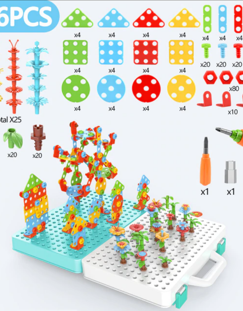 Load image into Gallery viewer, Children Electric Drill Screw Toys Diy Assembly
