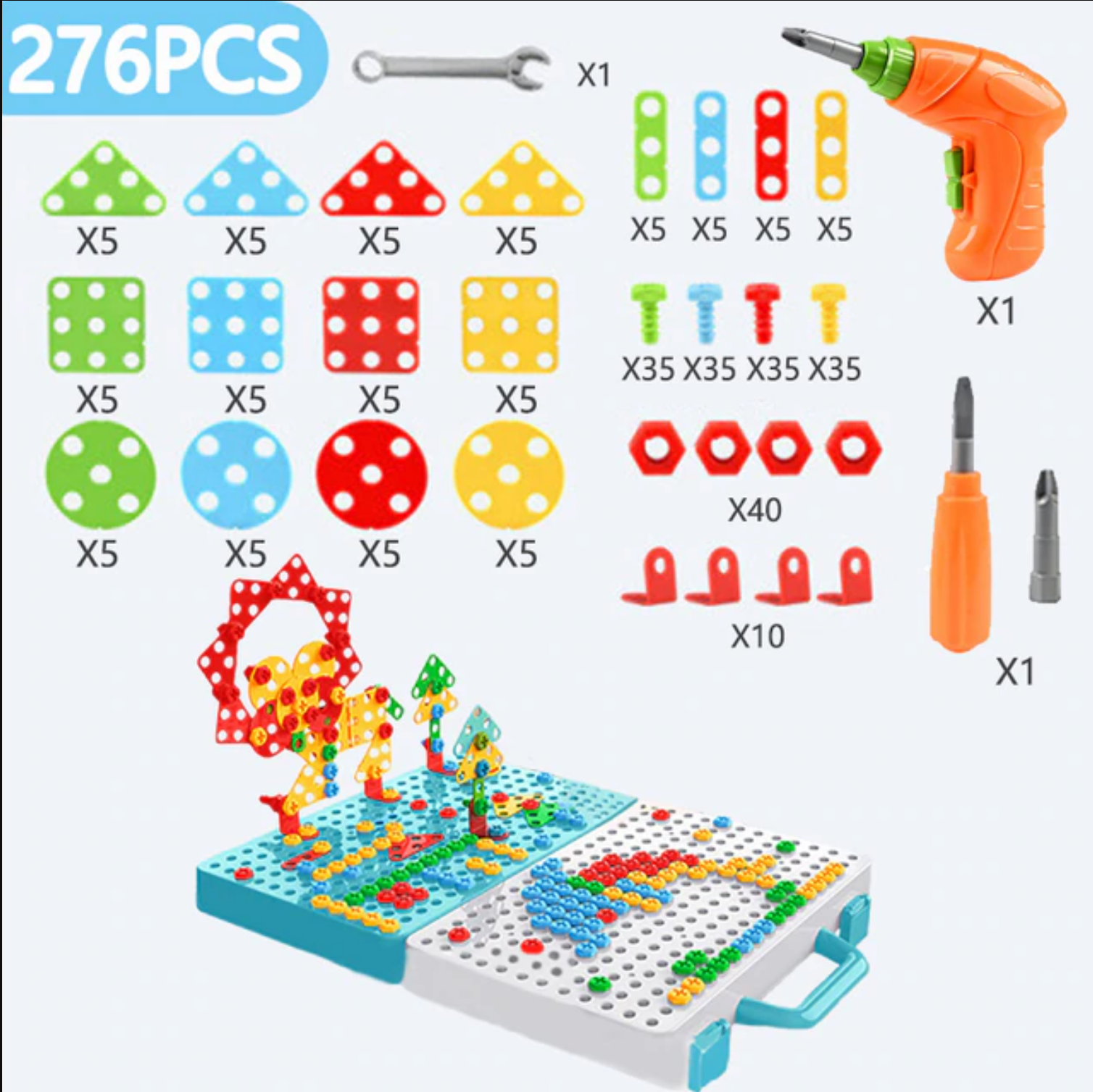 Children Electric Drill Screw Toys Diy Assembly