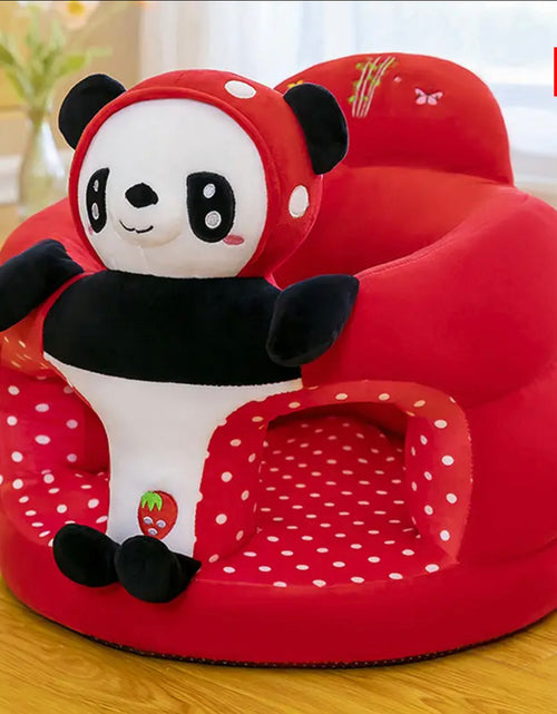 Load image into Gallery viewer, Baby Supportive Cute Plush Sofa Cover Learning to Sit (Only Cover)
