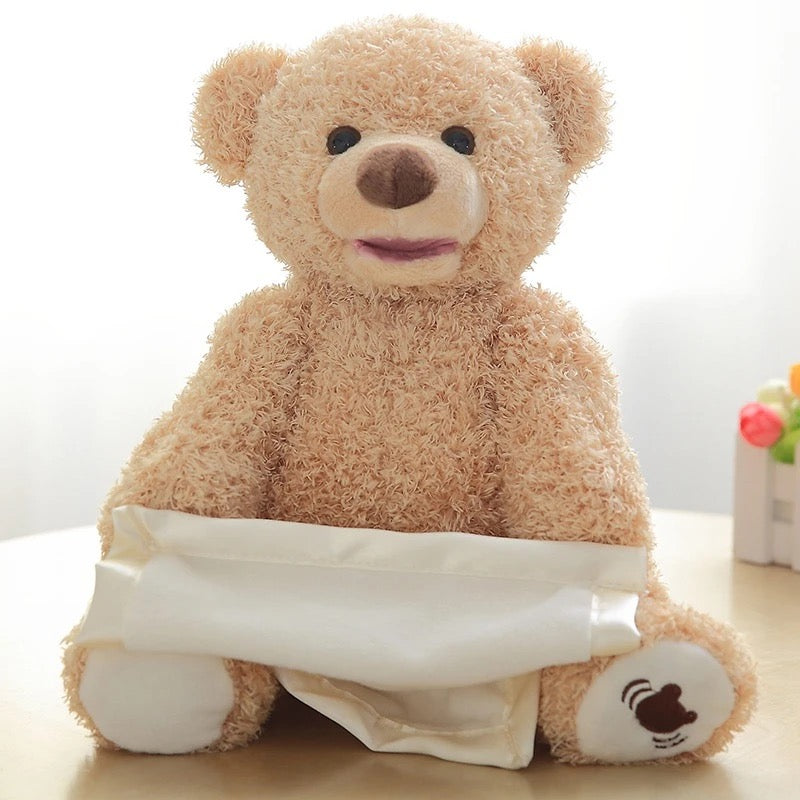 Cute Hide and Seek Peek-A-Boo Singing Teddy Bear