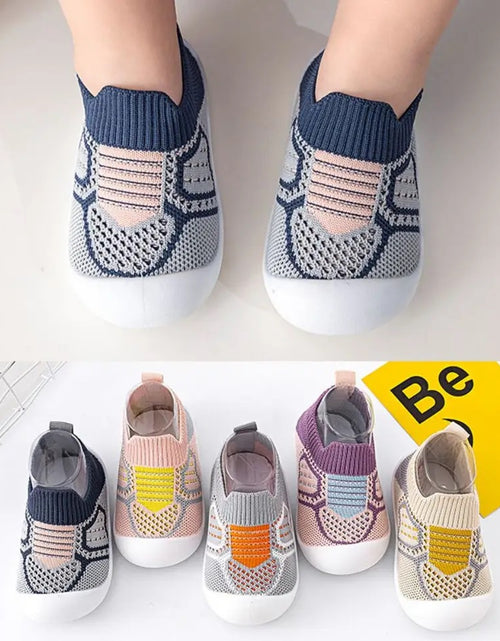 Load image into Gallery viewer, Baby Anti-slip Breathable Soft Bottom Slippers
