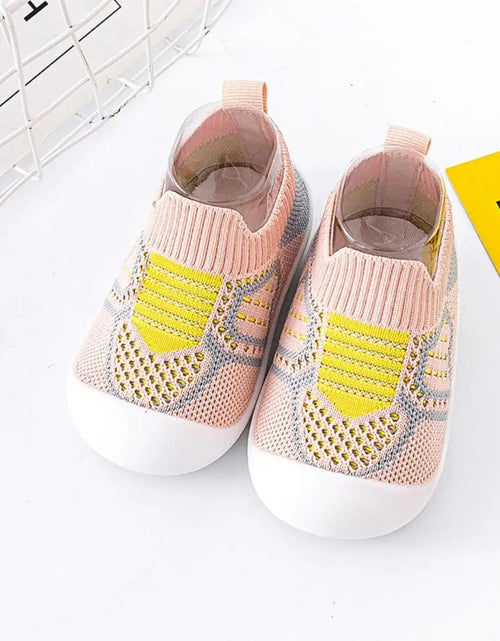 Load image into Gallery viewer, Baby Anti-slip Breathable Soft Bottom Slippers
