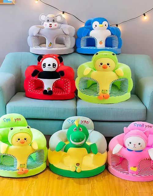 Load image into Gallery viewer, Baby Supportive Cute Plush Sofa Cover Learning to Sit (Only Cover)
