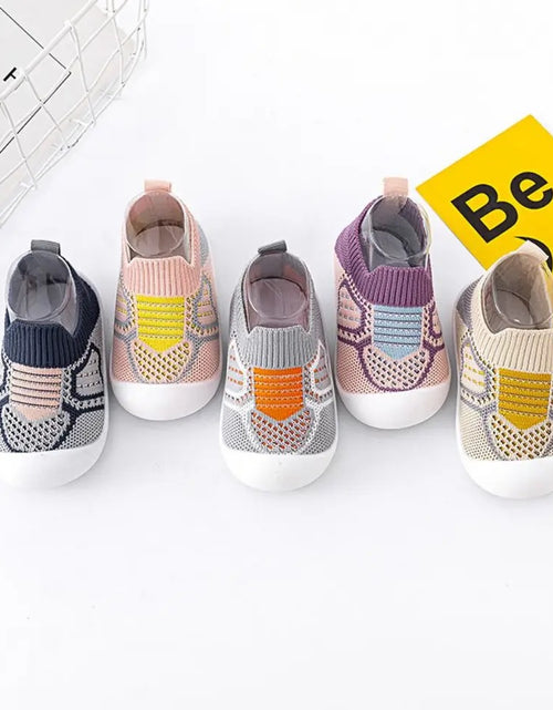 Load image into Gallery viewer, Baby Anti-slip Breathable Soft Bottom Slippers
