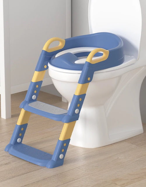 Load image into Gallery viewer, Children Toilet Seat Adjustable Step Stool with Handle
