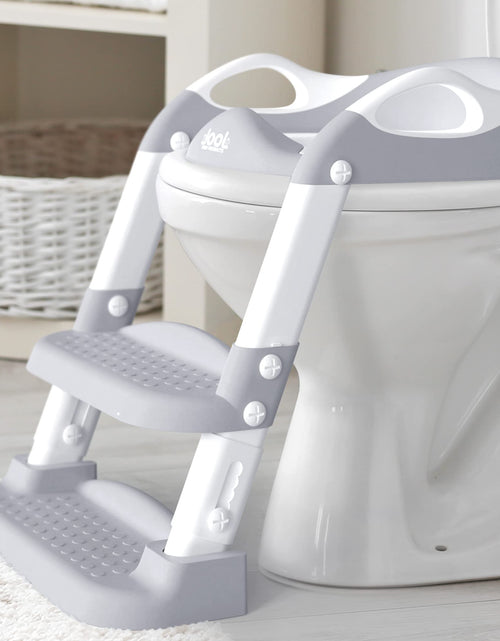 Load image into Gallery viewer, Children Toilet Seat Adjustable Step Stool with Handle
