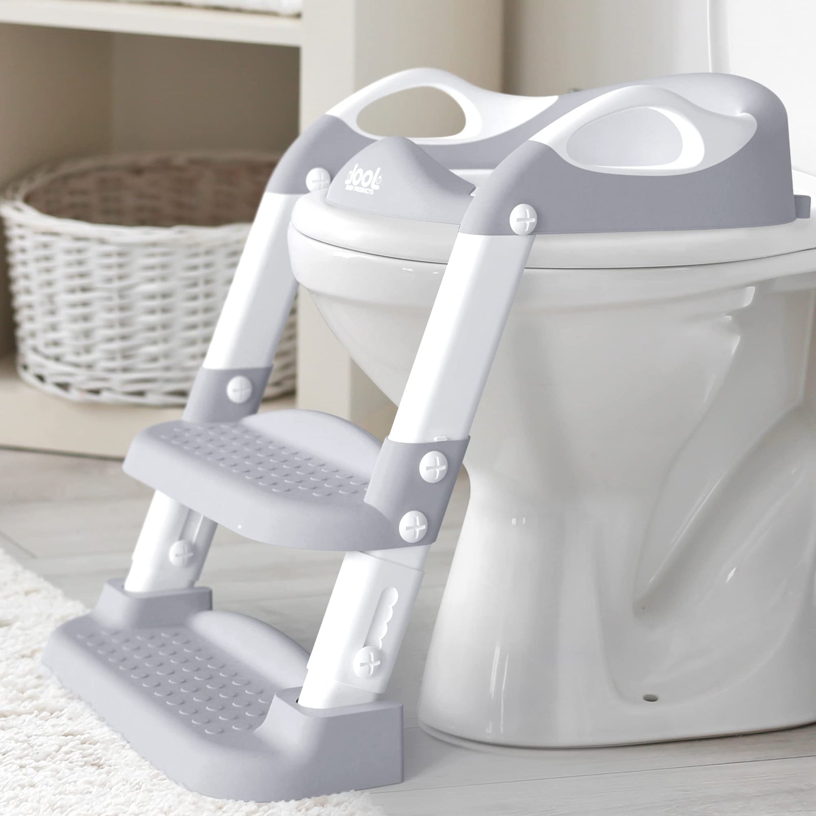 Children Toilet Seat Adjustable Step Stool with Handle