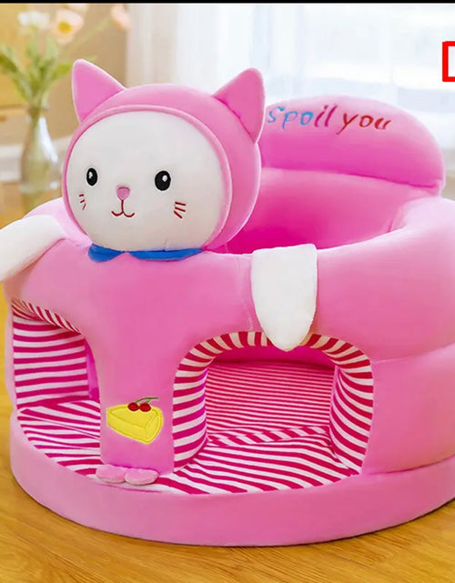 Load image into Gallery viewer, Baby Supportive Cute Plush Sofa Cover Learning to Sit (Only Cover)
