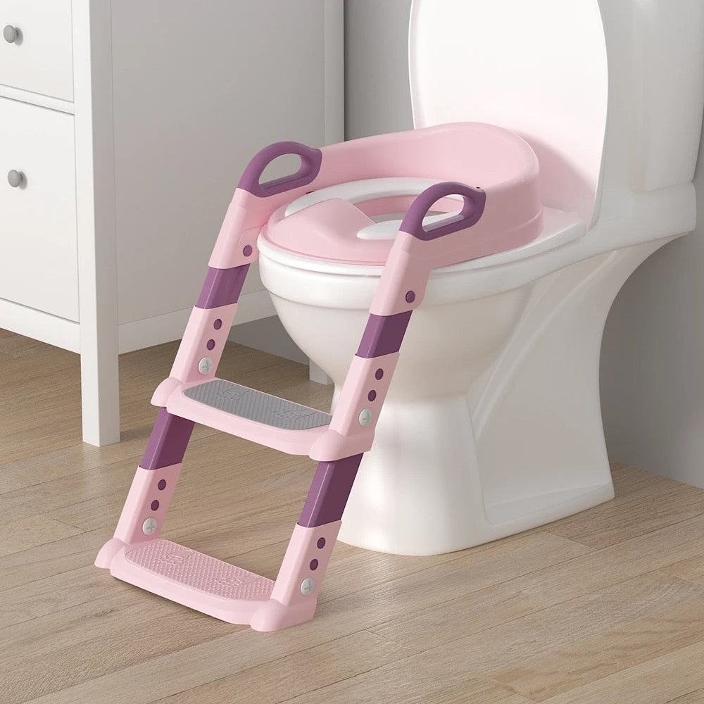 Children Toilet Seat Adjustable Step Stool with Handle