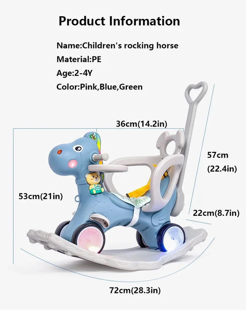 Load image into Gallery viewer, 2in1 Kids Stroller Rocking Horse
