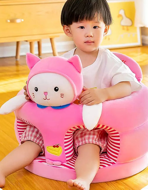 Load image into Gallery viewer, Baby Supportive Cute Plush Sofa Cover Learning to Sit (Only Cover)
